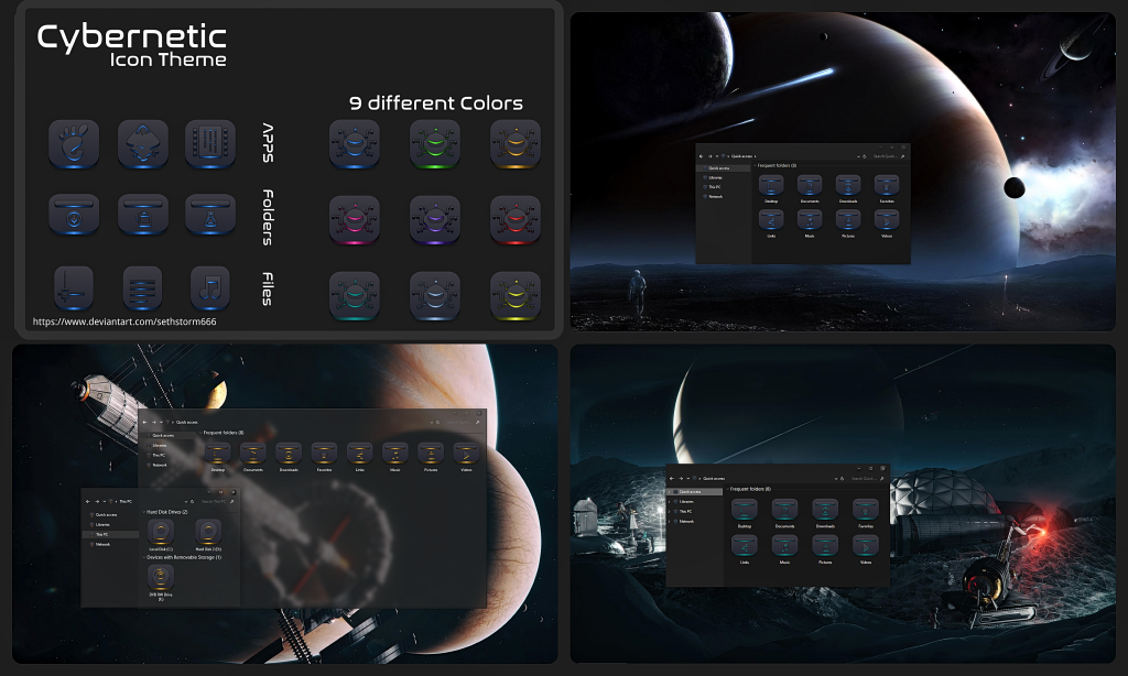 Cybernetic-White IconPack 7TSP - 7tsp GUI Theme Source Patcher