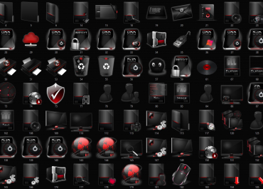 DarkRed Full System IconPack 7TSP